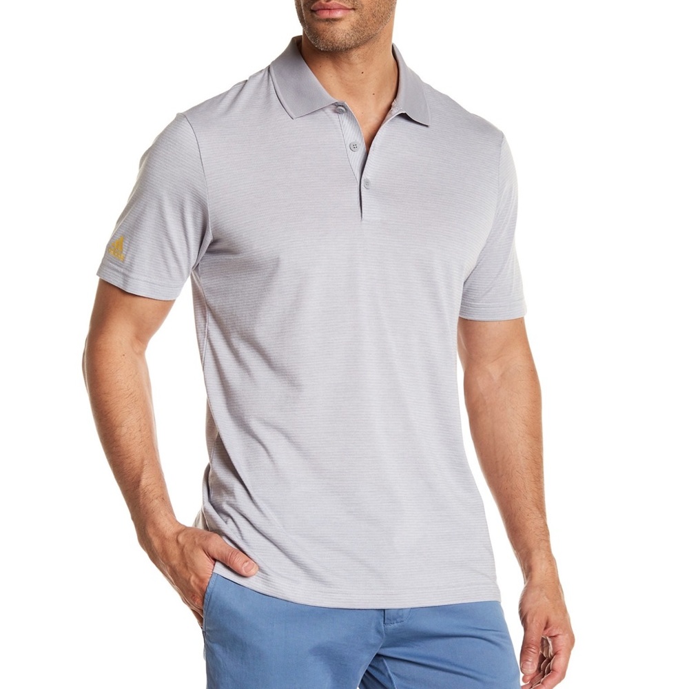 NWT Adidas Golf Adi Ministripe Polo